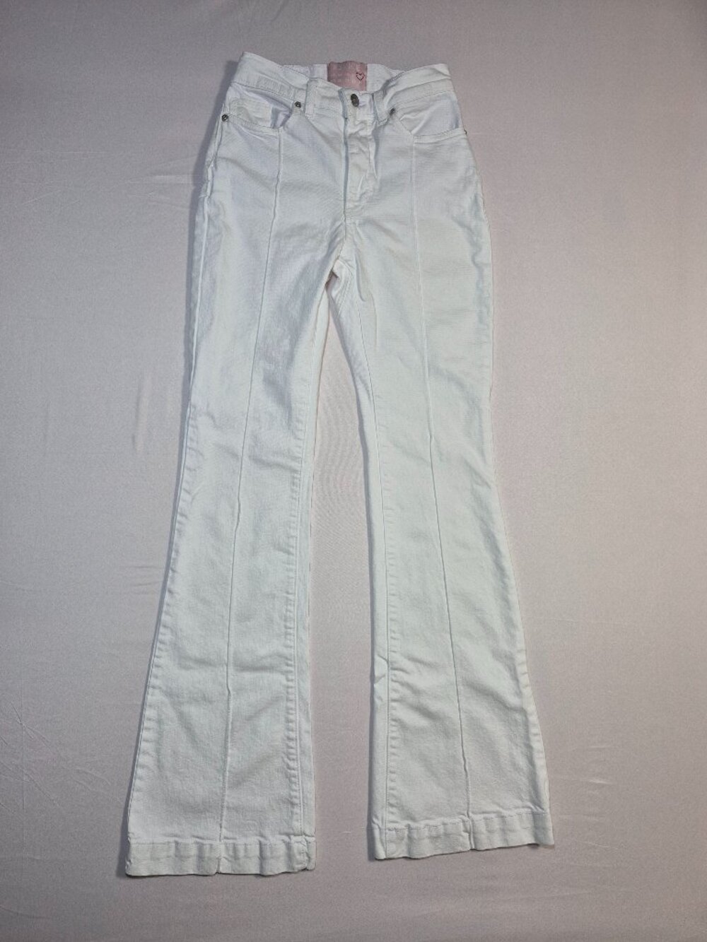 Revice Denim Venus Flare White Star Butt Jeans Size 27 Bell Bottom High Waisted